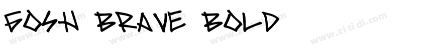 GOSH Brave Bold字体转换